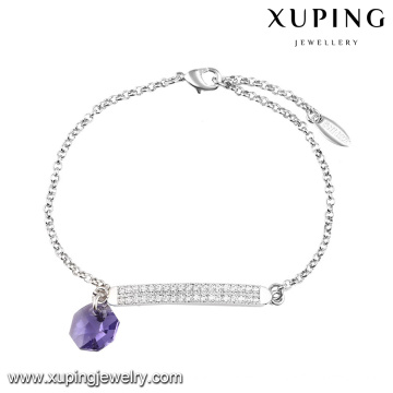 74649-fashion jewelry indonesia Crystals from Swarovski, single stone modern friendship bracelet